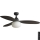 FARO 34301-11L - Ventilador de techo PALMA 1xE27/15W/230V marrón diá. 129 cm IP44 + control remoto