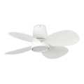 FARO 34315WT - Ventilador de techo LED regulable KLOVER TUB S LED/20W/230V 2700/4000/6500K blanco diá. 80 cm Wi-Fi Tuya + control remoto