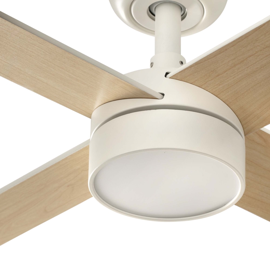 FARO 34355-1TW - Ventilador de techo LED regulable RUDDER L LED/20W/230V blanco/beige diá. 132 cm + control remoto