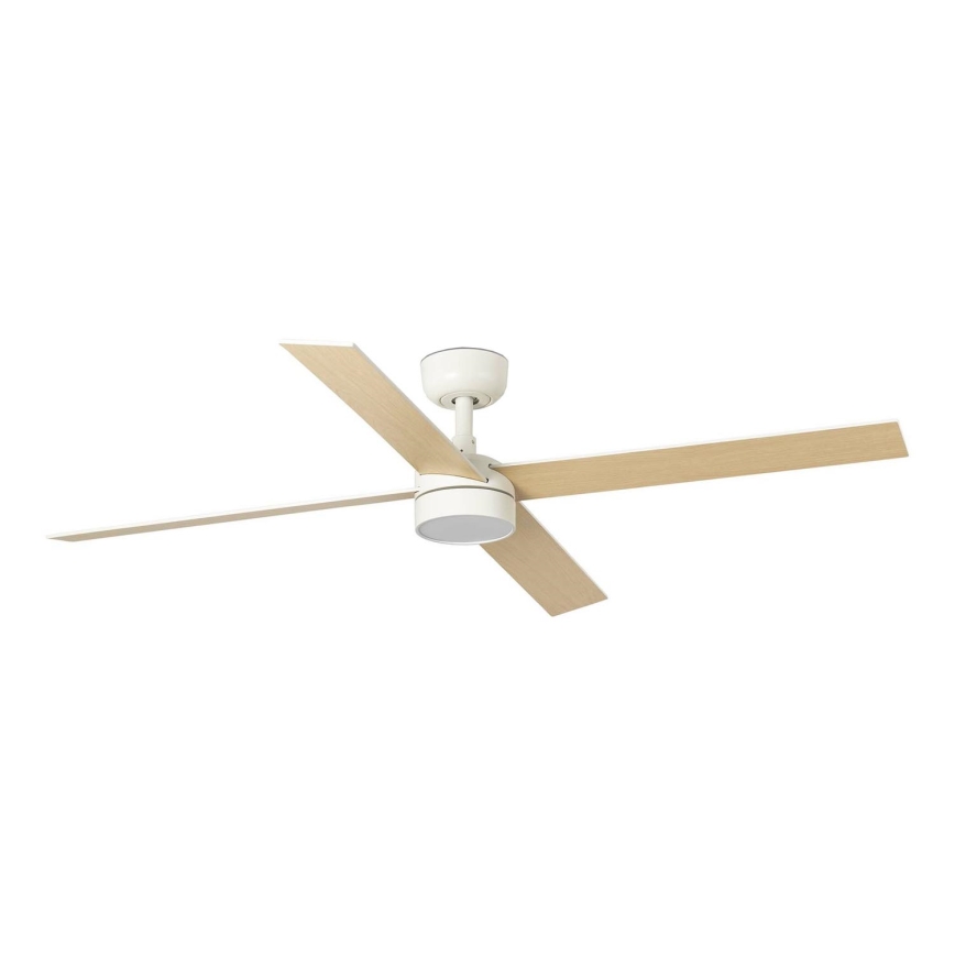 FARO 34355-1TW - Ventilador de techo LED regulable RUDDER L LED/20W/230V blanco/beige diá. 132 cm + control remoto
