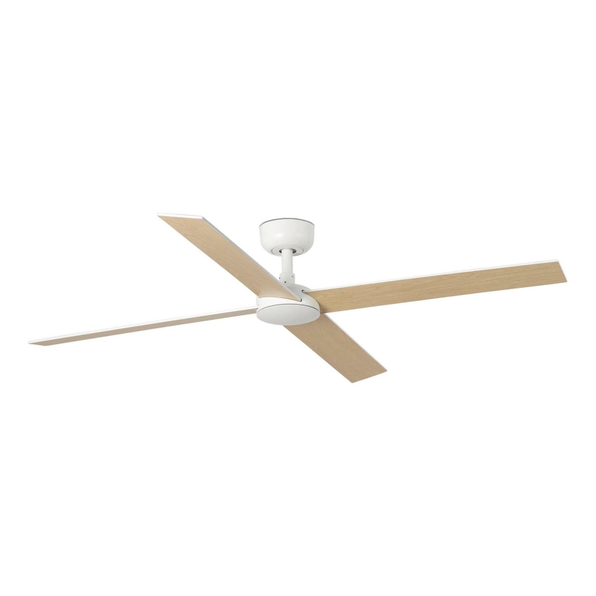 FARO 34355 - Ventilador de techo RUDDER L beige/blanco diá. 132 cm + control remoto