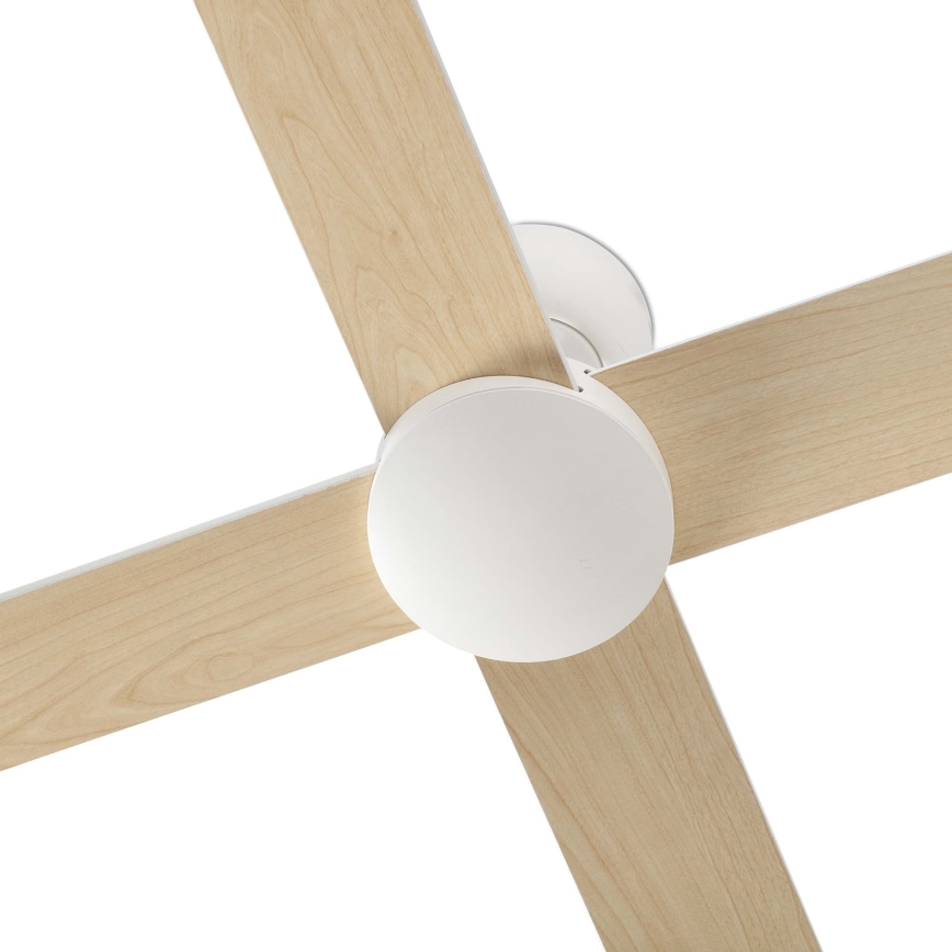 FARO 34355 - Ventilador de techo RUDDER L beige/blanco diá. 132 cm + control remoto
