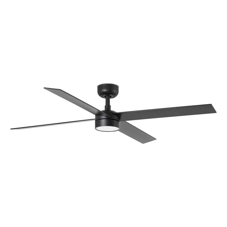 FARO 34356-1TW - Ventilador de techo LED regulable RUDDER L LED/20W/230V negro/marrón diá. 132 cm + control remoto