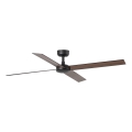 FARO 34356 - Ventilador de techo RUDDER L marrón/negro diá. 132 cm + control remoto