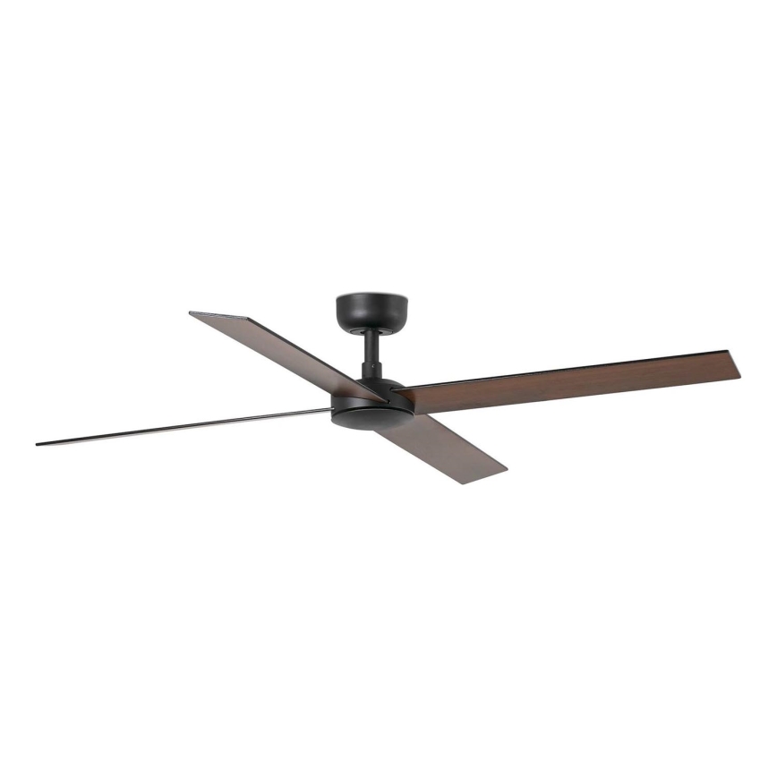 FARO 34356 - Ventilador de techo RUDDER L marrón/negro diá. 132 cm + control remoto