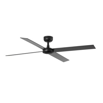 FARO 34356WT - Ventilador de techo RUDDER L marrón/negro diá. 132 cm Wi-Fi Tuya + control remoto