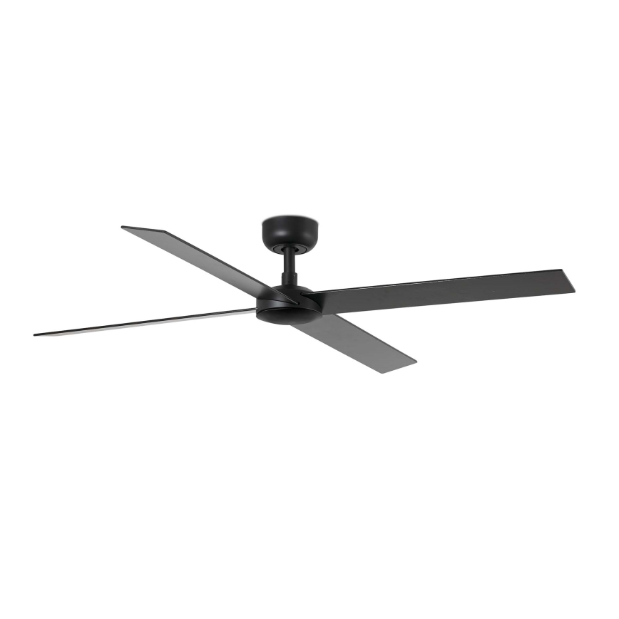 FARO 34356WT - Ventilador de techo RUDDER L marrón/negro diá. 132 cm Wi-Fi Tuya + control remoto