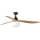 FARO 34360WT-11L - Ventilador de techo OUTWOOD L 1xE27/15W/230V marrón/negro diá. 150 cm Wi-Fi Tuya IP44 + control remoto