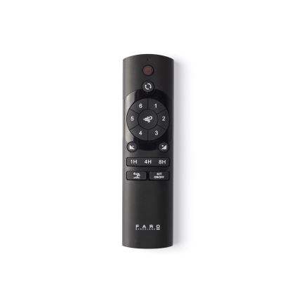 FARO 34360WT-11L - Ventilador de techo OUTWOOD L 1xE27/15W/230V marrón/negro diá. 150 cm Wi-Fi Tuya IP44 + control remoto