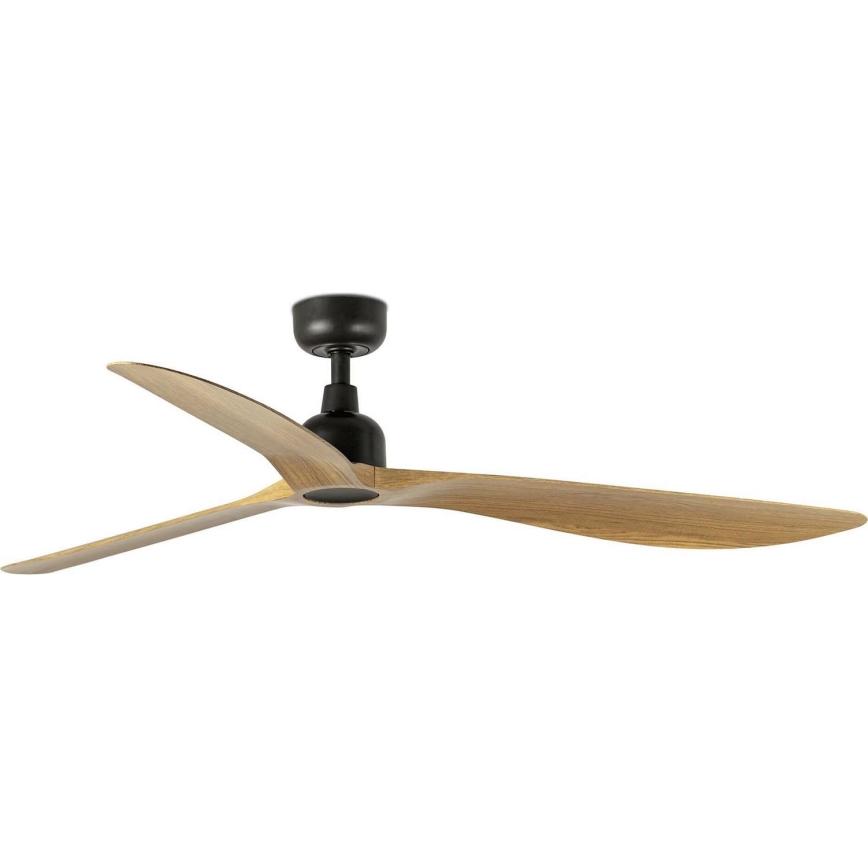 FARO 34360WT - Ventilador de techo OUTWOOD L marrón/negro diá. 150 cm Wi-Fi Tuya IP44 + control remoto