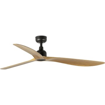 FARO 34360WT - Ventilador de techo OUTWOOD L marrón/negro pr. 150 cm Wi-Fi Tuya IP44 + control remoto