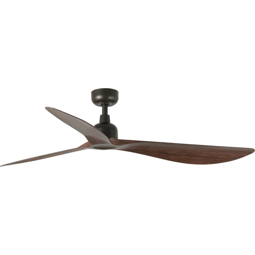 FARO 34362WT - Ventilador de techo OUTWOOD L marrón/negro diá. 150 cm Wi-Fi Tuya IP44 + control remoto