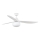FARO 34363WT-11L - Ventilador de techo OUTWOOD L 1xE27/15W/230V blanco diámetro 150 cm Wi-Fi Tuya IP44 + mando a distancia