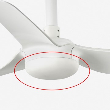 FARO 3R773 - Tapa de repuesto para ventilador MINI PUNT Ø 12 cm blanca