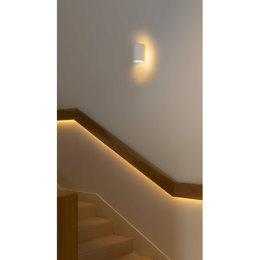 FARO 40522 - Aplique SOLE 1xGU10/8W/230V blanco redondeado