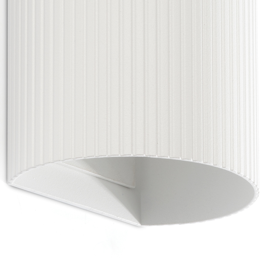 FARO 40542 - Aplique SOLE 2xGU10/8W/230V blanco festoneado redondeado