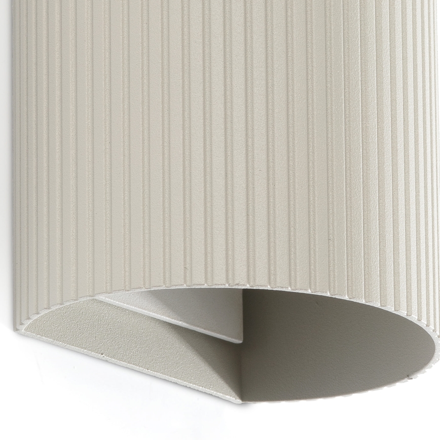 FARO 40544 - Aplique SOLE 2xGU10/8W/230V gris festoneado redondeado