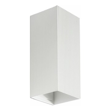 FARO 40565 - Aplique SOLE 2xGU10/8W/230V blanco festoneado cuadrado