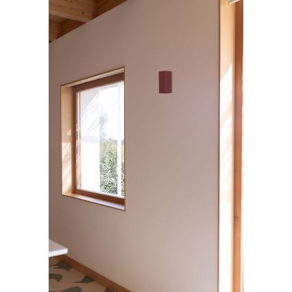 FARO 40568 - Aplique SOLE 2xGU10/8W/230V color ladrillo festoneado cuadrado
