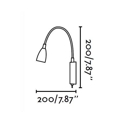 FARO 41020 - Aplique LOKE LED/3W/230V