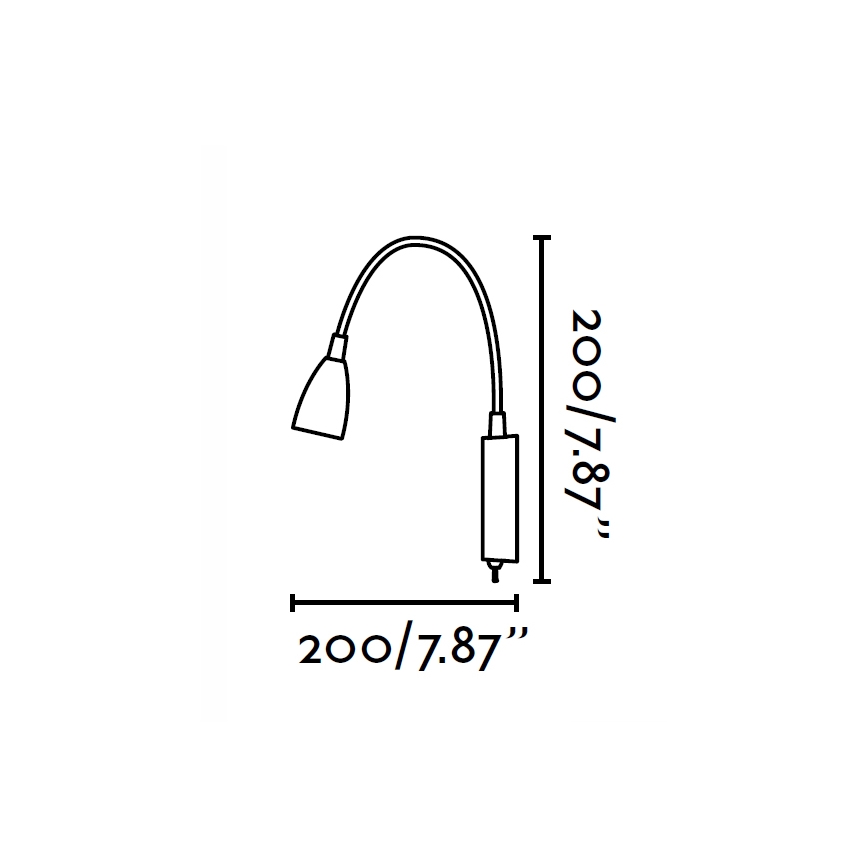 FARO 41020 - Aplique LOKE LED/3W/230V