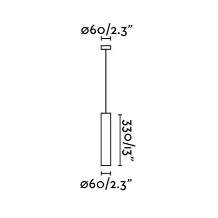 FARO 43755 - Lámpara colgante STAN 1xGU10/8W/230V