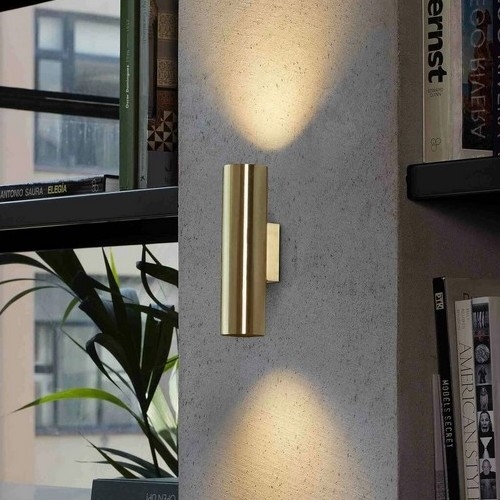 FARO 43760 - Aplique STAN 2xGU10/8W/230V dorado