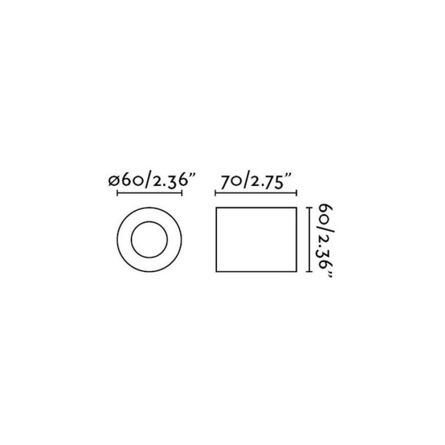FARO 62151 - Aplique TEN 1xE27/20W/230V negro