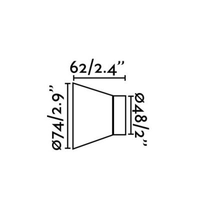 Faro 62300 - Aplique KERA 1xE27/15W/230V