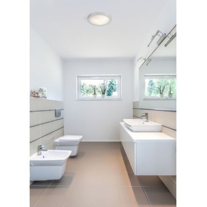 FARO 62980 - Plafón de baño LOGOS-1 1xE27/20W/230V IP44