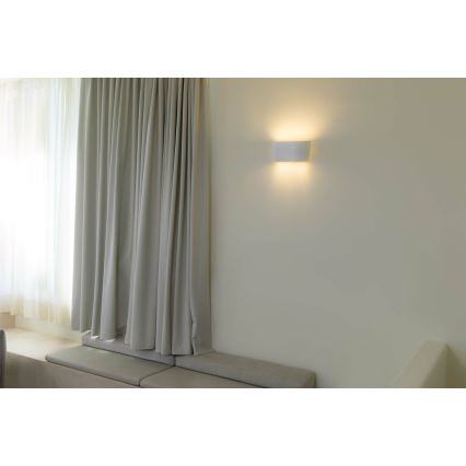 FARO 63430 - Aplique KAPPU 2xE14/7W/230V 16,8x30 cm blanco