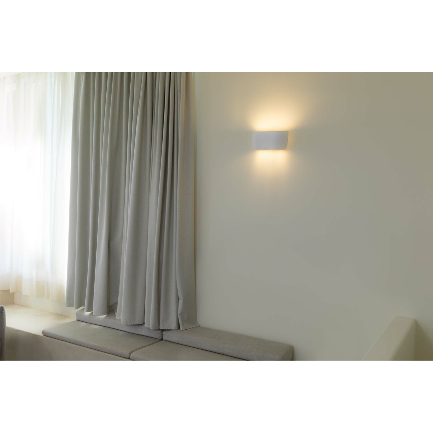 FARO 63430 - Aplique KAPPU 2xE14/7W/230V 16,8x30 cm blanco