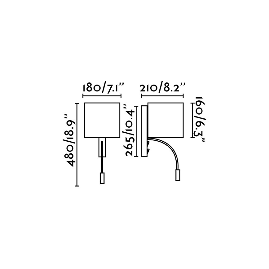 Faro 64323 - Aplique LED 1xE27/3W/230V