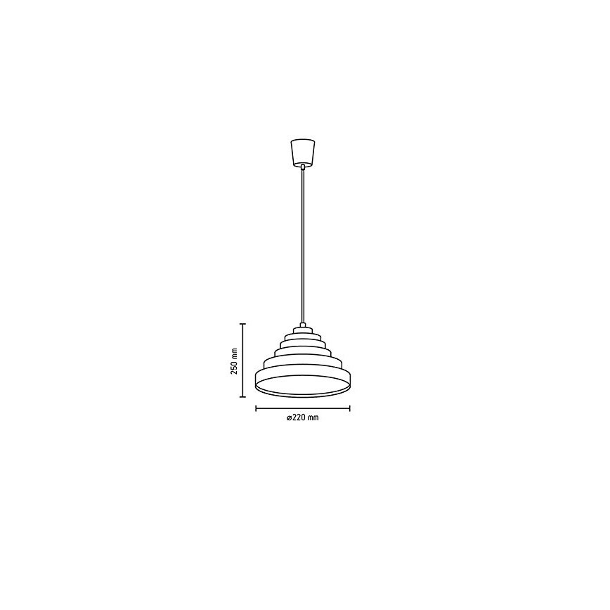 FARO 65111 - Lámpara suspendida con alambre AUNA 1xE27/40W/230V