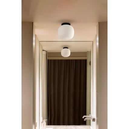 FARO 68611 - Plafón AMELIA 1xE27/15W/230V IP44 blanco/negro