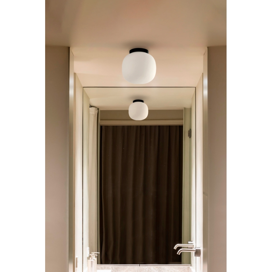 FARO 68611 - Plafón AMELIA 1xE27/15W/230V IP44 blanco/negro