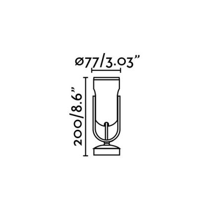 FARO 70035 - Aplique LED para exterior SLOT-1 LED/14W/230V IP65 3000K