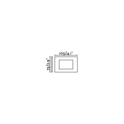 FARO 70162 - Lámpara empotrable LED exterior SPARK-1 LED/5W/230V IP65