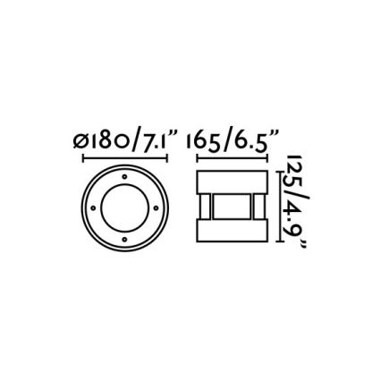 FARO 70589 - Luminaria empotrable de exterior para tráfico rodado SURIA-12 LED/12W/230V IK08 IP67