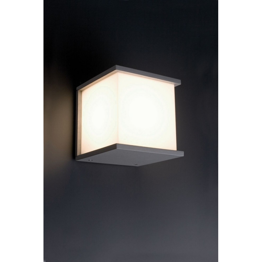 FARO 70689 - Aplique de exterior KUBICK 1xE27/60W/100-240V IP44