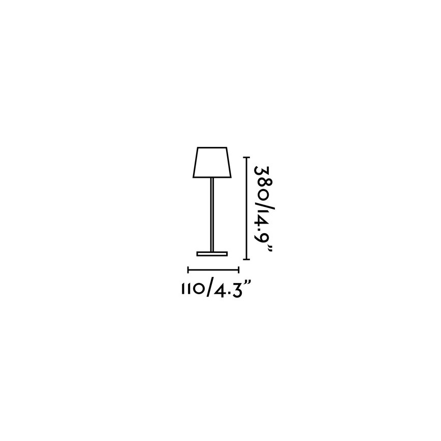FARO 70776 - LED Lámpara de mesa táctil regulable LED para exteriores TOC LED/2,2W/230V IP54