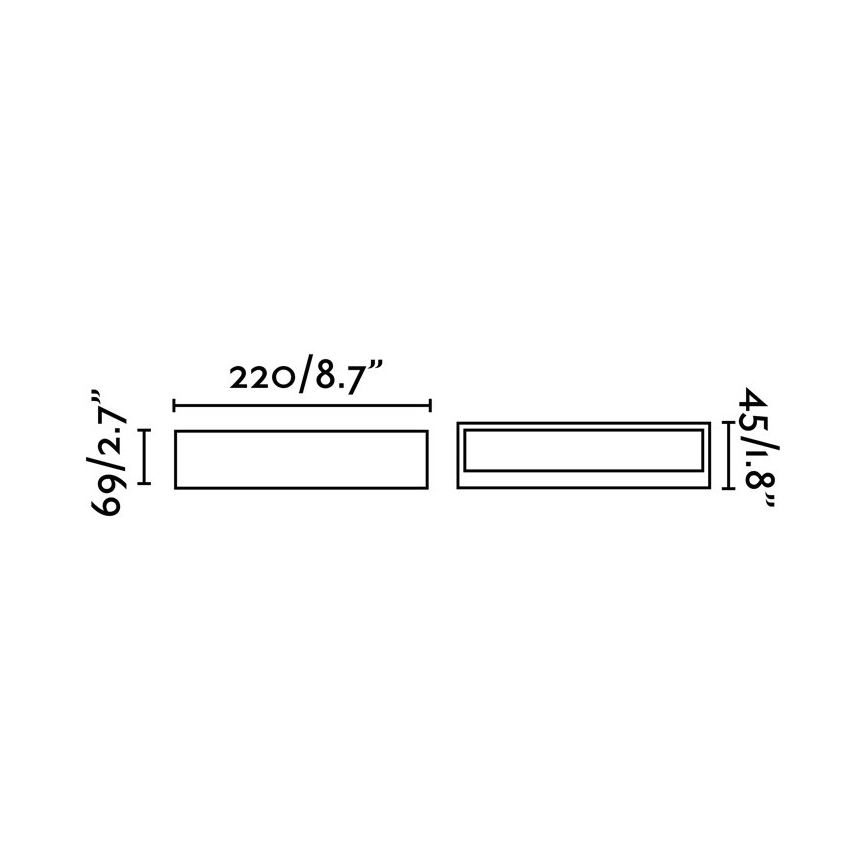 FARO 71052 - Aplique LED para exterior TOLUCA LED/16W/230V IP65