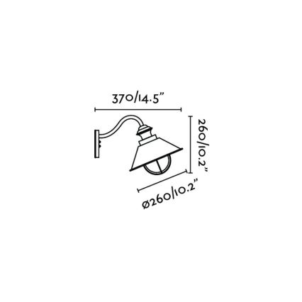 FARO 71110 - Aplique exterior NAUTICA 1xE27/11W/230V