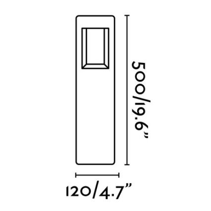 FARO 71199 - Lámpara LED de exterior NAYA LED/8W/230V IP54