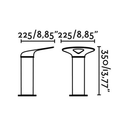 FARO 71224 - LED Lámpara exterior LOTUS LED/18W/230V IP65