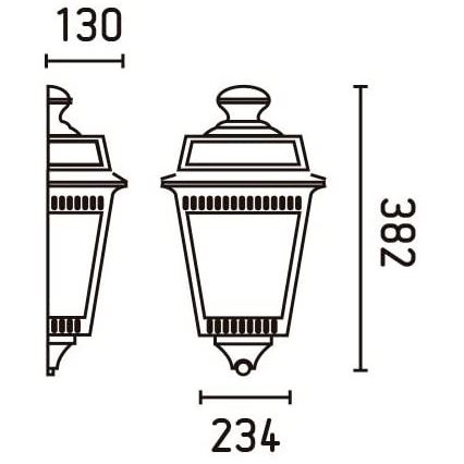 FARO 71424 - Aplique exterior ARGOT 1xE27/100W/230V IP44