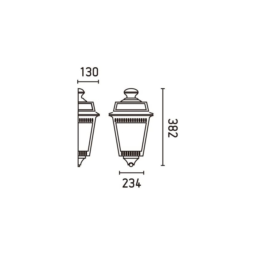FARO 71424 - Aplique exterior ARGOT 1xE27/100W/230V IP44