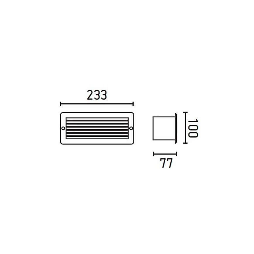 FARO 71480 - Aplique de exterior ESCA 1xE27/40W/100-240V IP44