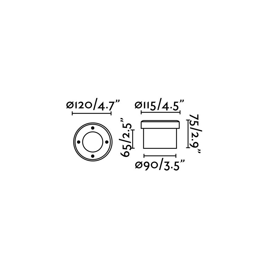FARO 71495 - Proyector de exterior LED LIO 1xGX53/6W/230V IK08 IP67