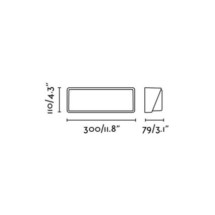 FARO 71537 - Aplique LED exterior HALF 1xLED/20W/230V IP65